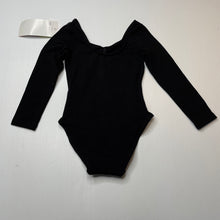 Load image into Gallery viewer, Girls Active &amp; Co, black long sleeve ballet / dance leotard, NEW, size 3,  