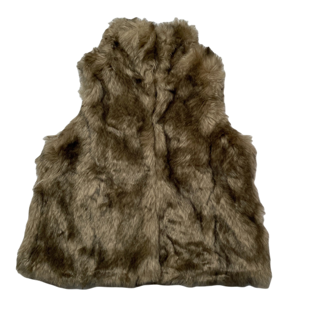 Girls Target, lined faux fur vest/jacket, 4 hook fasten, EUC, size 2,  