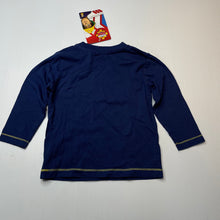 Load image into Gallery viewer, Boys Fireman Sam, navy cotton long sleeve t-shirt / top, NEW, size 2,  