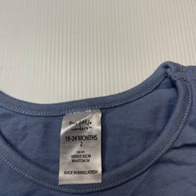 Load image into Gallery viewer, unisex Tiny Little Wonders, blue cotton long sleeve top, EUC, size 2,  