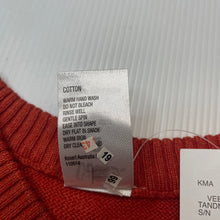 Load image into Gallery viewer, Boys H&amp;T, orange knitted cotton sweater / jumper, NEW, size 2,  