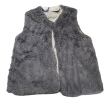 Load image into Gallery viewer, Girls L&amp;D, cotton lined faux fur / vest / jacket, EUC, size 12,  