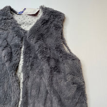 Load image into Gallery viewer, Girls L&amp;D, cotton lined faux fur / vest / jacket, EUC, size 12,  