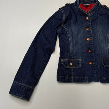 Load image into Gallery viewer, Girls Pumpkin Patch, dark stretch denim jacket, GUC, size 10,  