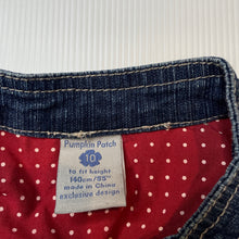 Load image into Gallery viewer, Girls Pumpkin Patch, dark stretch denim jacket, GUC, size 10,  