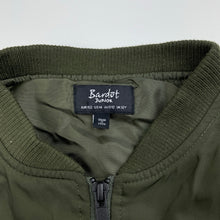 Load image into Gallery viewer, Girls Bardot Junior, khaki zip up lightweight jacket, GUC, size 12,  