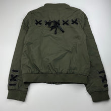 Load image into Gallery viewer, Girls Bardot Junior, khaki zip up lightweight jacket, GUC, size 12,  