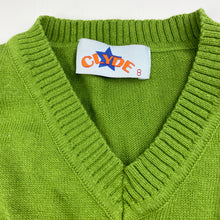 Load image into Gallery viewer, Boys CLYDE, green knitted cotton sweater / jumper, GUC, size 8,  