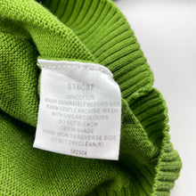 Load image into Gallery viewer, Boys CLYDE, green knitted cotton sweater / jumper, GUC, size 8,  