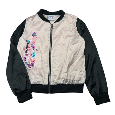 Girls Mango, lightweight satin bomber jacket, EUC, size 12,  