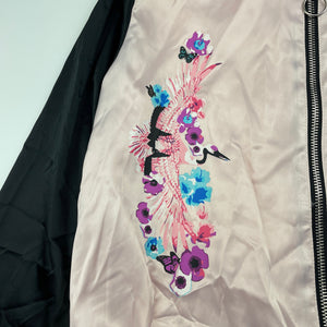 Girls Mango, lightweight satin bomber jacket, EUC, size 12,  