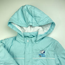 Load image into Gallery viewer, unisex Snoopy Baby, cotton lined lightly wadded jacket / coat, light mark sleeve, FUC, size 3,  