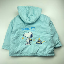 Load image into Gallery viewer, unisex Snoopy Baby, cotton lined lightly wadded jacket / coat, light mark sleeve, FUC, size 3,  