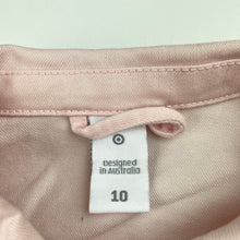 Load image into Gallery viewer, Girls Target, pink stretch denim jacket / coat, light mark back hem, FUC, size 10,  