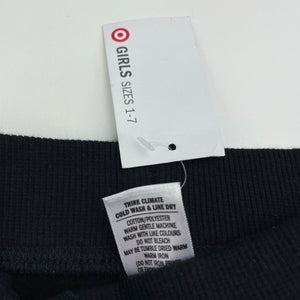 Girls Target, black fleece lined track pants, Inside leg: 32.5cm, NEW, size 2,  