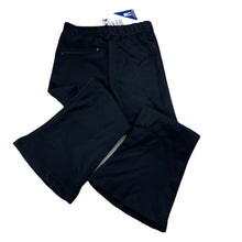 Load image into Gallery viewer, Girls LWR, dark navy bootleg school pants, elasticated, Inside leg: 41.5cm, NEW, size 4,  