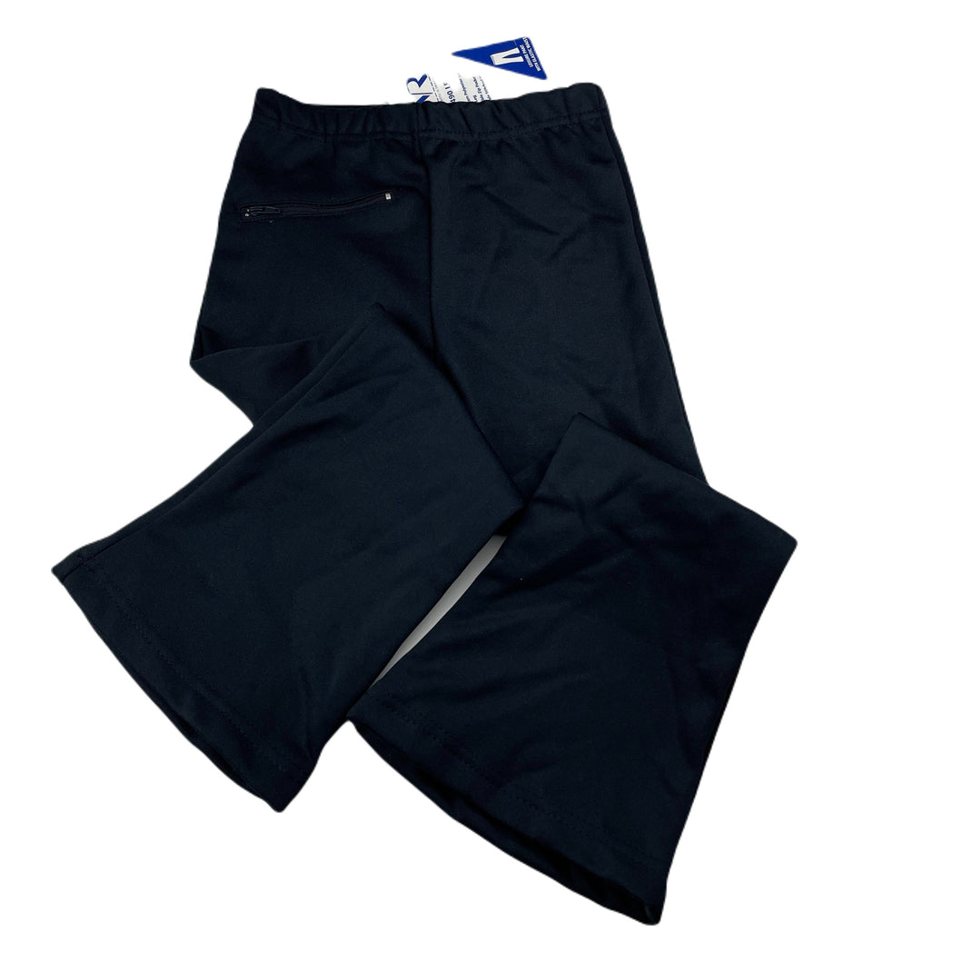 Girls LWR, dark navy bootleg school pants, elasticated, Inside leg: 41.5cm, NEW, size 4,  