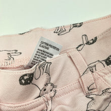 Load image into Gallery viewer, Girls H&amp;T, pink stretchy leggings, elasticated, Inside leg: 42cm, FUC, size 4,  