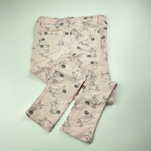 Load image into Gallery viewer, Girls H&amp;T, pink stretchy leggings, elasticated, Inside leg: 42cm, FUC, size 4,  