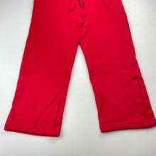 Load image into Gallery viewer, Boys Target, red fleece lined track pants, Inside leg: 43.5cm, GUC, size 5,  