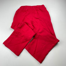 Load image into Gallery viewer, Boys Target, red fleece lined track pants, Inside leg: 43.5cm, GUC, size 5,  