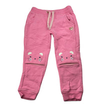 Load image into Gallery viewer, Girls Target, pink fleece lined track pants, Inside leg: 33cm, EUC, size 2,  