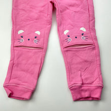 Load image into Gallery viewer, Girls Target, pink fleece lined track pants, Inside leg: 33cm, EUC, size 2,  
