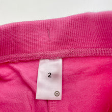 Load image into Gallery viewer, Girls Target, pink fleece lined track pants, Inside leg: 33cm, EUC, size 2,  