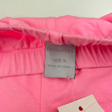 Load image into Gallery viewer, Girls Favourites, pink marle cropped leggings, Insdie leg: 31cm, NEW, size 6,  