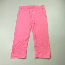 Load image into Gallery viewer, Girls Favourites, pink marle cropped leggings, Insdie leg: 31cm, NEW, size 6,  
