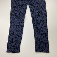 Load image into Gallery viewer, Girls Anko, flocked navy leggings, Inside leg: 65cm, NEW, size 14,  