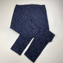 Load image into Gallery viewer, Girls Anko, flocked navy leggings, Inside leg: 65cm, NEW, size 14,  