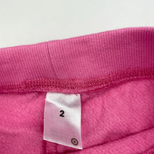 Load image into Gallery viewer, Girls Target, pink fleece lined track pants, Inside leg: 32cm, EUC, size 2,  