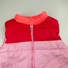 Load image into Gallery viewer, Girls Cotton On, pink puffer vest / sleeveless jacket, GUC, size 8,  