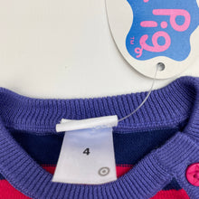 Load image into Gallery viewer, Girls Peppa Pig, knitted cotton long sleeve dress, NEW, size 4, L: 47cm