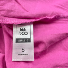 Load image into Gallery viewer, Girls Kids &amp; Co, pink cotton long sleeve top, unicorn, NEW, size 6,  