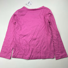Load image into Gallery viewer, Girls Kids &amp; Co, pink cotton long sleeve top, unicorn, NEW, size 6,  