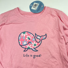 Load image into Gallery viewer, Girls Good Kids, pink cotton long sleeve top, whale, NEW, size 4,  
