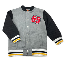 Load image into Gallery viewer, Boys Tilt, fleece lined varsity jacket / sweater, EUC, size 4,  