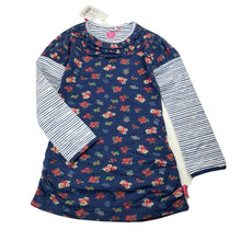 Load image into Gallery viewer, Girls Cake Walk, floral stretchy tunic top, L: 50cm, NEW, size 5-6,  