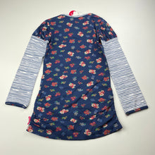 Load image into Gallery viewer, Girls Cake Walk, floral stretchy tunic top, L: 50cm, NEW, size 5-6,  