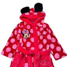 Load image into Gallery viewer, Girls Disney, Minnie Mouse dressing gown / bath robe, L: 55cm, EUC, size 3,  