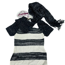 Load image into Gallery viewer, Girls Dollhouse, knitted short sleeve casual dress + scarf, NEW, size 4, L: 57cm