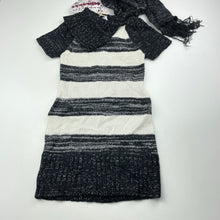 Load image into Gallery viewer, Girls Dollhouse, knitted short sleeve casual dress + scarf, NEW, size 4, L: 57cm