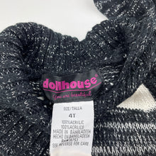 Load image into Gallery viewer, Girls Dollhouse, knitted short sleeve casual dress + scarf, NEW, size 4, L: 57cm