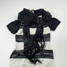 Load image into Gallery viewer, Girls Dollhouse, knitted short sleeve casual dress + scarf, NEW, size 4, L: 57cm