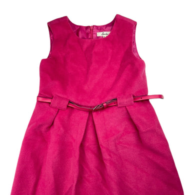 Girls Stardust, lined pink soft feel dress, no size, armpit to armpit: 32.5cm, GUC, size 6-7, L: 66cm