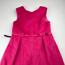 Load image into Gallery viewer, Girls Stardust, lined pink soft feel dress, no size, armpit to armpit: 32.5cm, GUC, size 6-7, L: 66cm