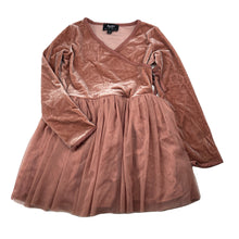 Load image into Gallery viewer, Girls Bardot Junior, lined tulle &amp; velour party dress, EUC, size 3, L: 48cm