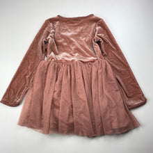 Load image into Gallery viewer, Girls Bardot Junior, lined tulle &amp; velour party dress, EUC, size 3, L: 48cm